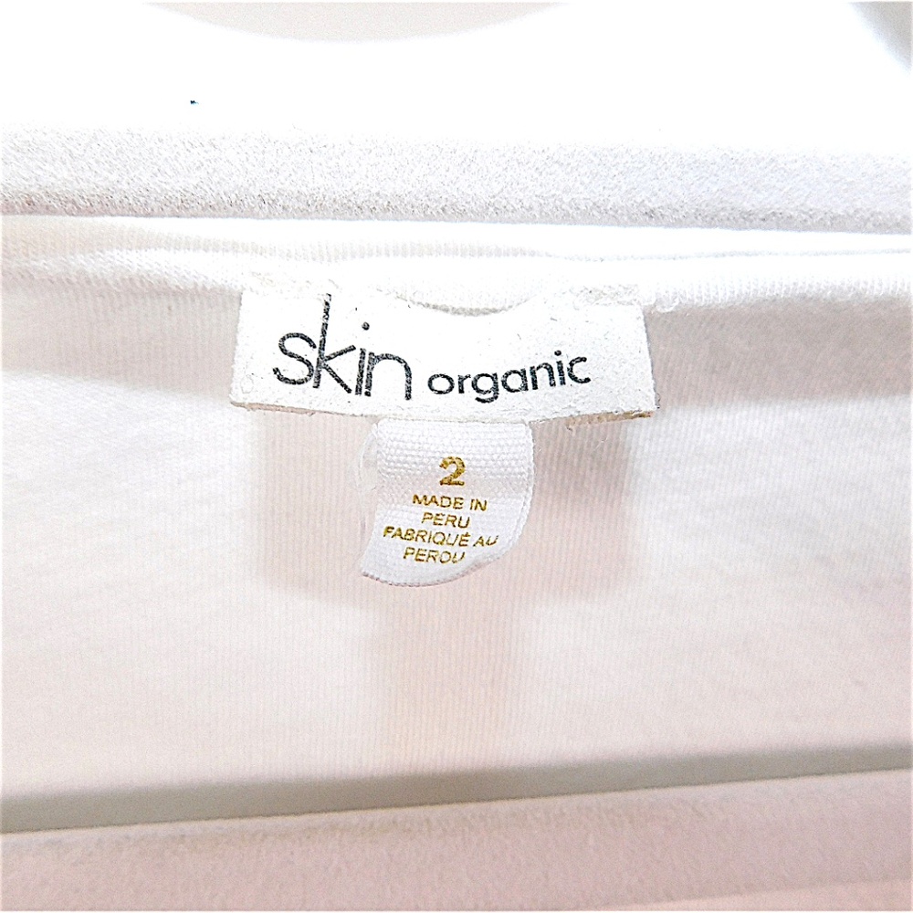 Skin Organic White Cotton Nightdress – Size 2 (Made in Peru) - Picture 6 of 11